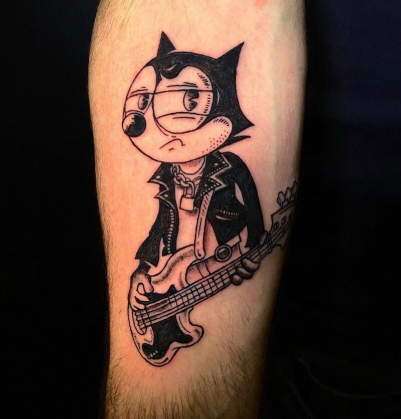 24 Felix The Cat Tattoos For The Golden Age • Body Artifact