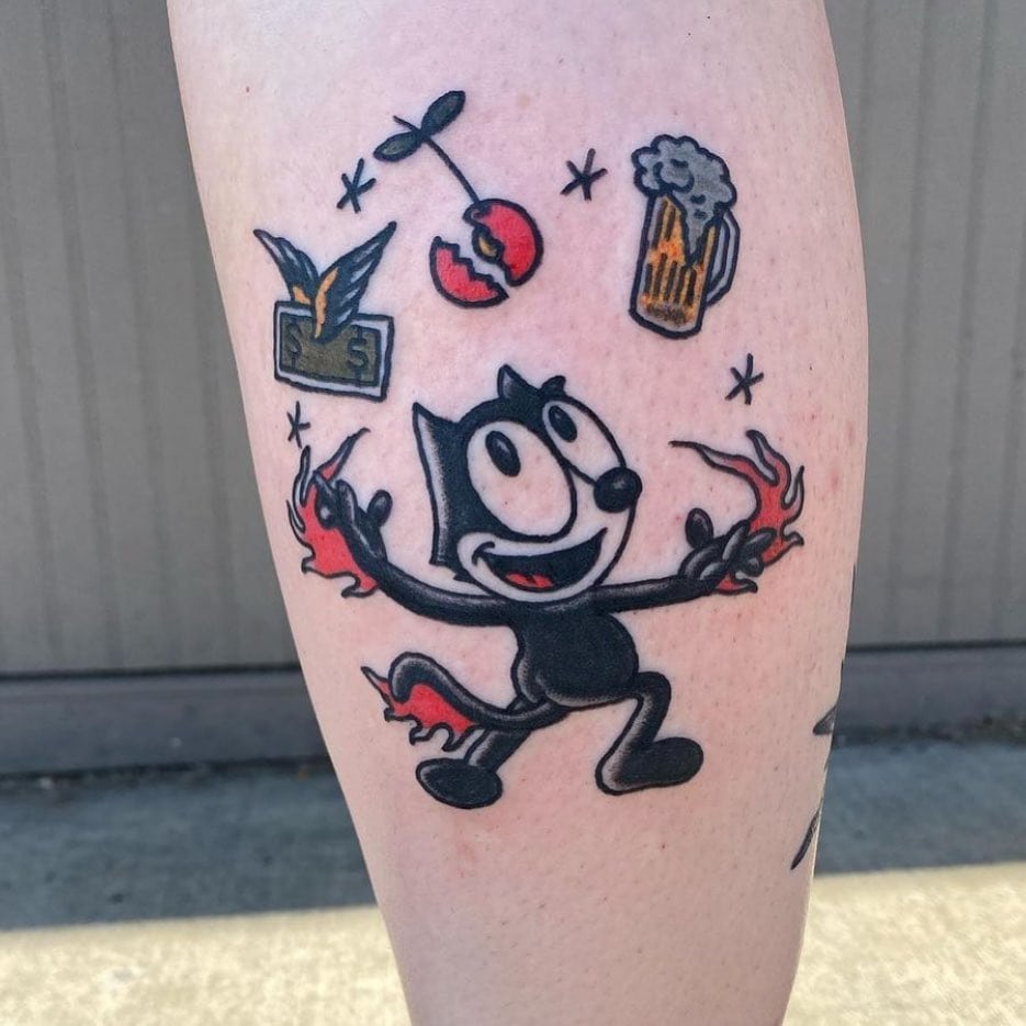 24 Felix the Cat Tattoos - Body Artifact 20 Felix the Cat Tattoos