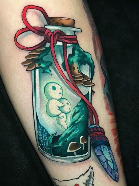 25 Adorable Kodama Tattoos 8 25 Adorable Kodama Tattoos