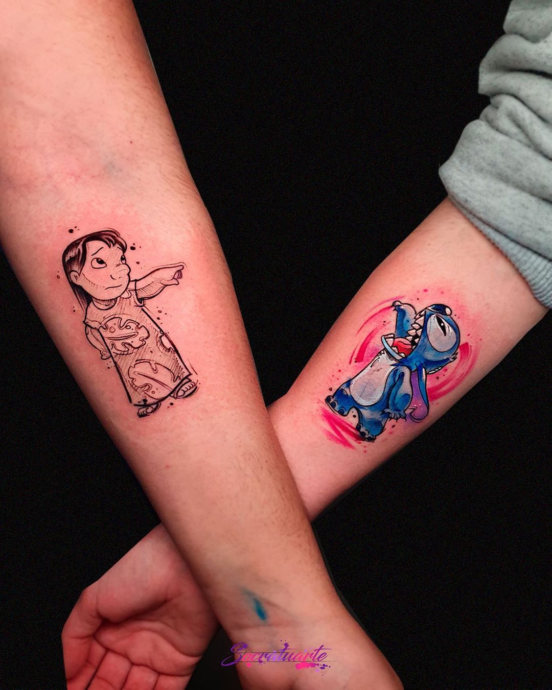41 Cute Disney Tattoos  Best Ideas and Designs 2023 Update  Stitch  tattoo Disney stitch tattoo Lilo and stitch tattoo