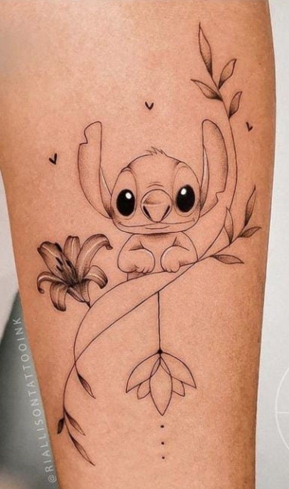 Lilo and Stitch tattoos: meaning | interesting sketch ideas. - VeAn Tattoo