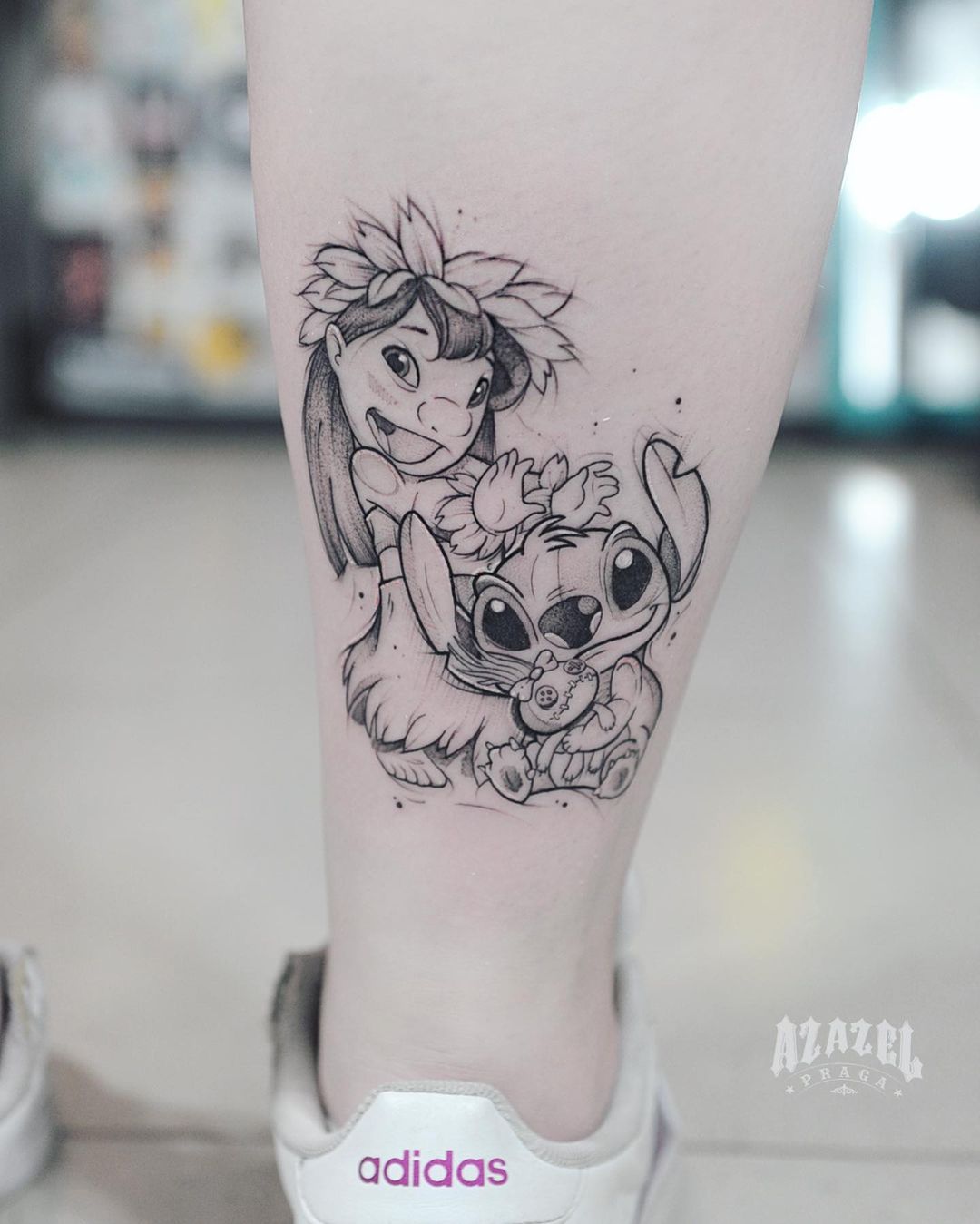 Stitch Tattoo style. : r/interestingasfuck