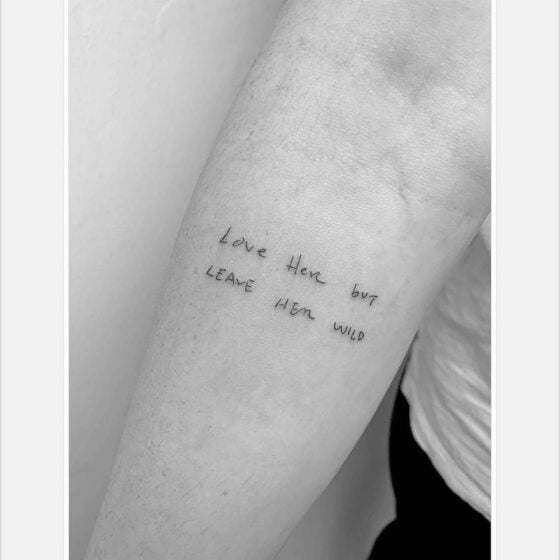 22 Love Her But Leave Her Wild Tattoos • Body Artifact