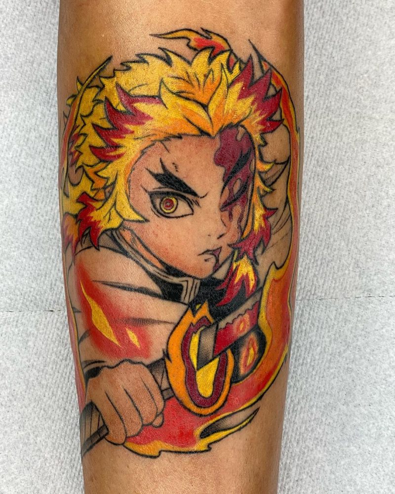 46 Set Your Heart Ablaze Tattoos From Demon Slayer • Body Artifact