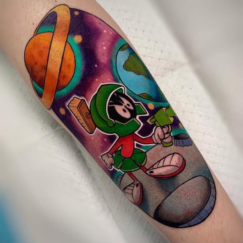 23 Marvin The Martian Tattoos For Another World • Body Artifact