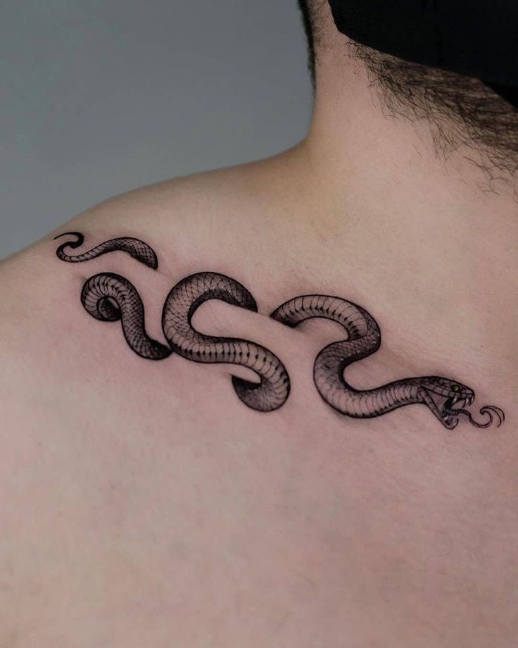 Snake Tattoo on Neck  Best Tattoo Ideas Gallery