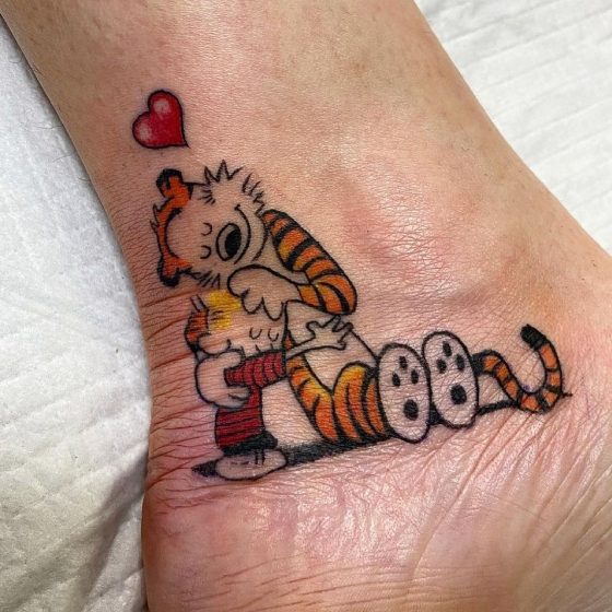 13 Playful Calvin And Hobbes Tattoos • Body Artifact