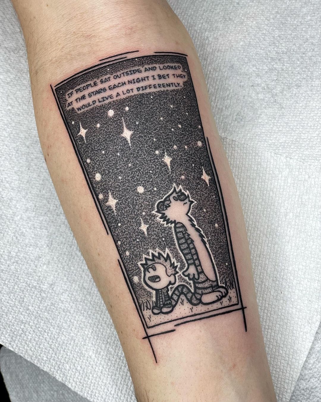 Calvin and Hobbes Tattoo