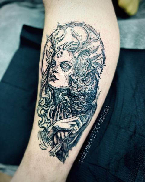 Leg Koi Tattoo Half Completed by Vinyard83 on DeviantArt