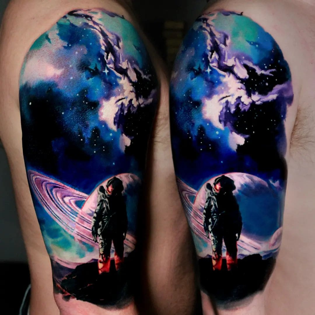 Space/Alex Grey sleeve. Tattoo done by Vic Back at 27 tattoo. SLC, Utah. :  r/tattoos