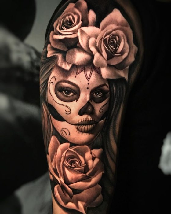 31 Santa Muerte Tattoos The Meaning Behind This Powerful Design • Body