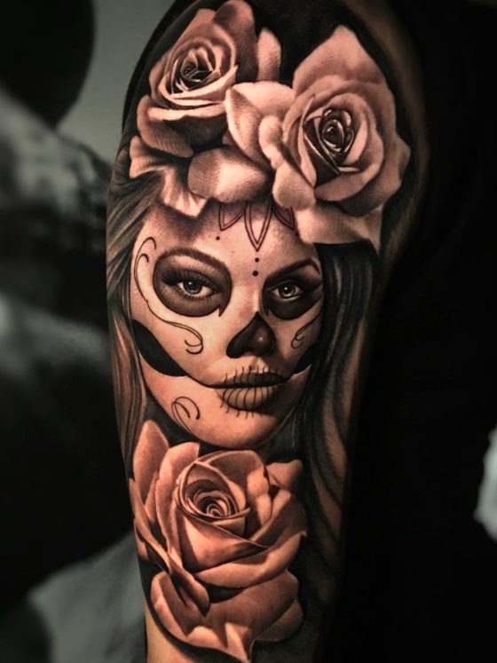 31 Santa Muerte Tattoos: The Meaning Behind This Powerful Design 6 Santa Muerte Tattoos: The Meaning Behind This Powerful Design