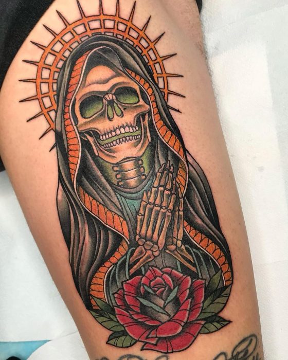 31 Santa Muerte Tattoos: The Meaning Behind This Powerful Design • Body
