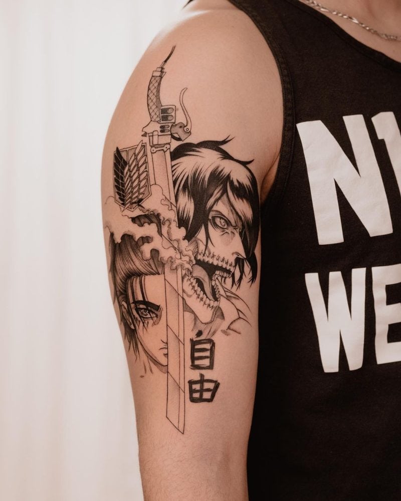 38 Attack On Titan Tattoos A Tribute To The Titans And Humanity • Body