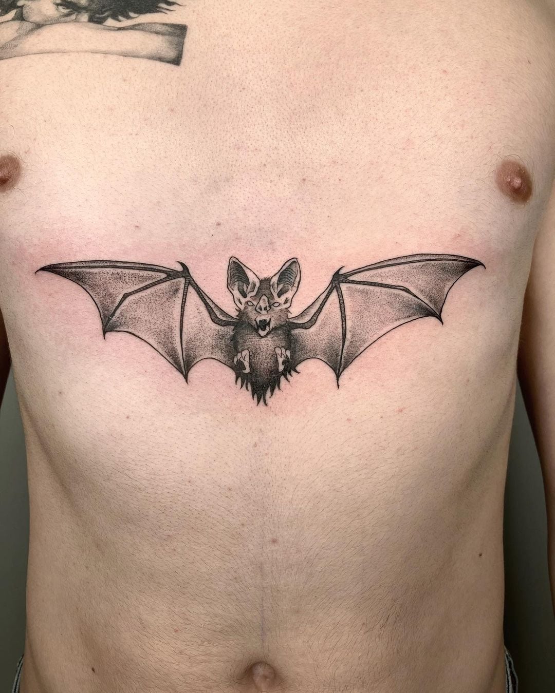 Tattoo uploaded by Stacie Mayer • This megabat wants all the fruits! Tattoo  by Torie Wartooth. #neotraditional #fruit #bat #fruitbat #TorieWartooth •  Tattoodo