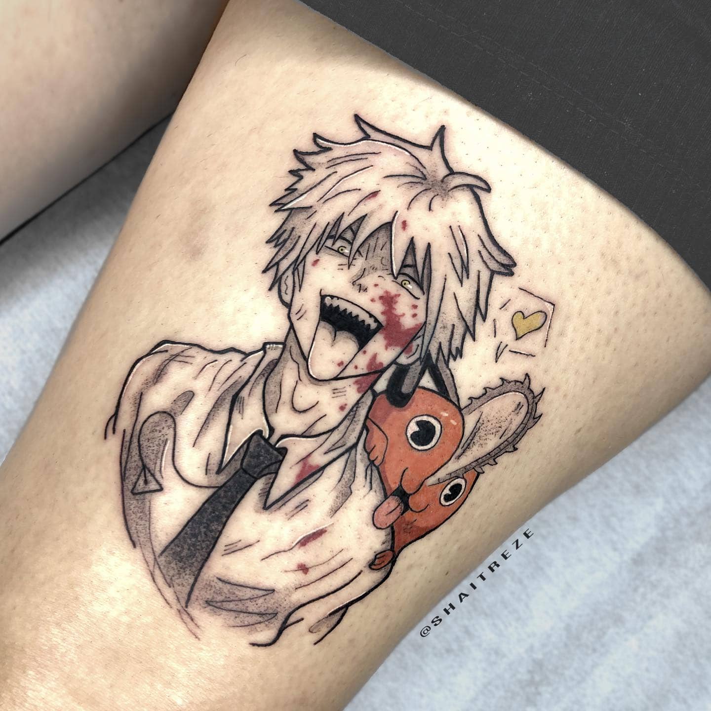 36 Chainsaw Man Tattoos Unleashing The Devil Within • Body Artifact