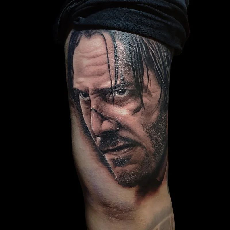 Incredible healed John Wick piece by... - Tattoo Realistic | Facebook