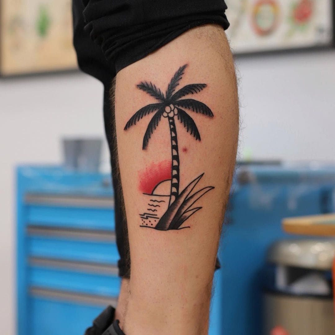Palm Tree Tattoos: A Symbol of Paradise and Relaxation