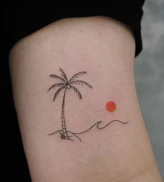 Palmera Semi-Permanent Tattoo. Lasts 1-2 weeks. Painless and easy to apply.  Organic ink. Browse more or create your own. | Inkbox™ | Semi-Permanent  Tattoos