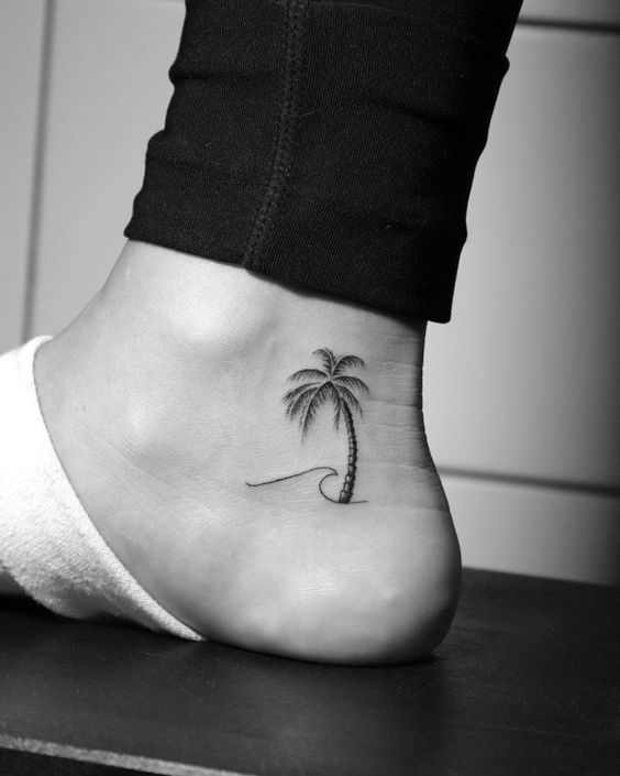Small Palm Tree Temporary Tattoo (Set of 3) – Small Tattoos