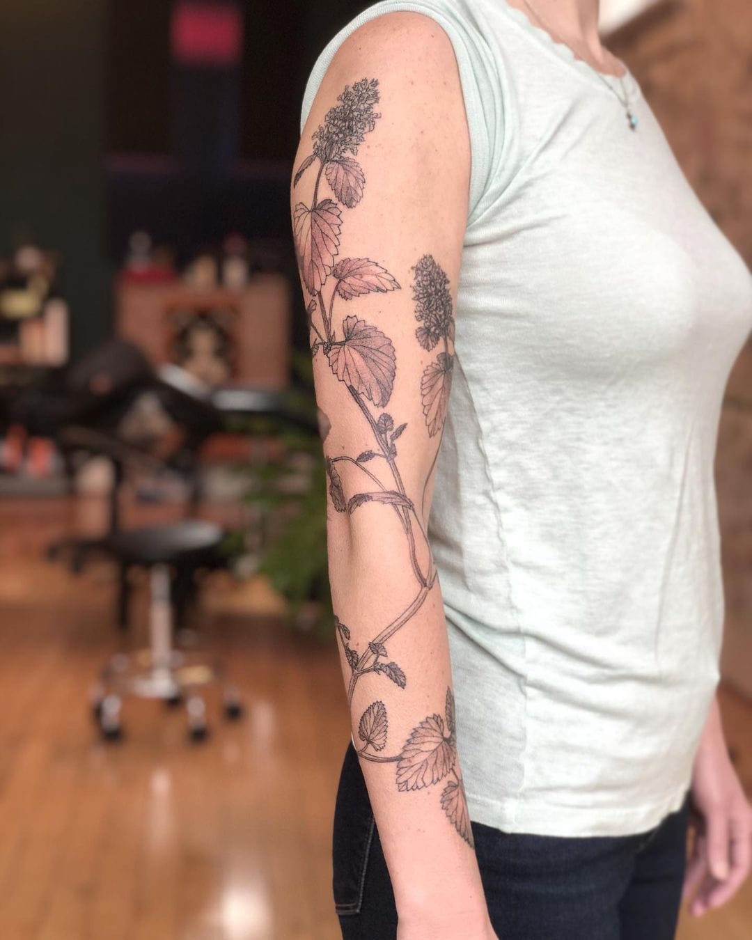 Sioux Falls Botanical Tattoos Floral Tattoos Plan Tattoos – Starry Eyed  Tattoos and Body Art Studio