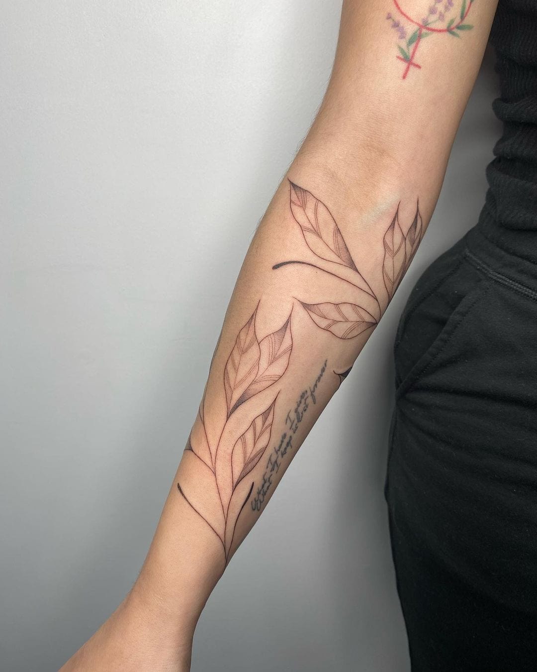 Did this cute vine of leaves... - Alchemy Tattoo Studio, LLC | Facebook