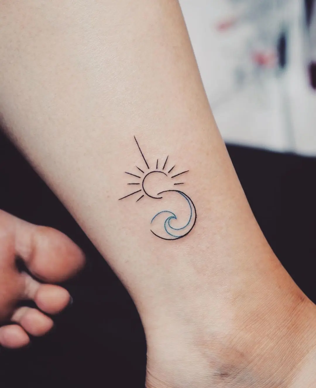 sun and moon tattoo 20