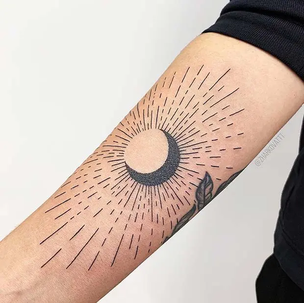sun and moon tattoo 5