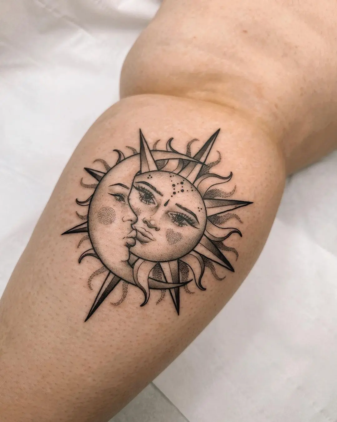sun and moon tattoo 4