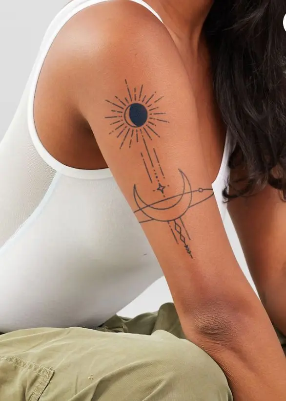 sun and moon tattoo 2